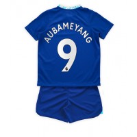 Chelsea Aubameyang #9 Fotballklær Hjemmedraktsett Barn 2022-23 Kortermet (+ korte bukser)